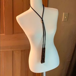 Lariat slide necklace